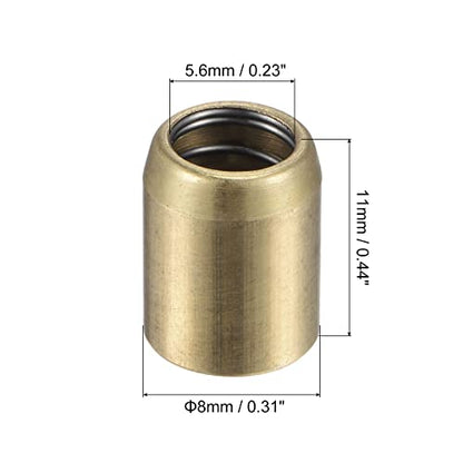 uxcell Brass Push Button Grease Oil Cup 8x10mm Ball Oiler for Lubrication System 10Pcs - size: 8x10mm