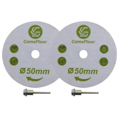 50mm Diamond Cutting Saw Blade and Wheel for Aggressive Wet Cutting, Professional Precision on Ceramic, Porcelain, Marble Tile, 2PCS - size: 50mm