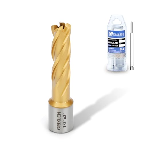 1/2"x2" HSS Annular Cutter，Diameter 1/2"，Cutting Depth 2" - size: 1/2x2"