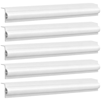 Dock Edging 10 Feet/20 FeetBoat Dock Bumpers for Dockside and Edge,5 Park and 10 Park Dock Greater Protector Rub Rail for Boats,Each Park 23.5 inch Long. - color: white, style: 5 pcs Totall 10ft