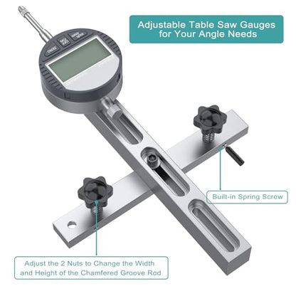 HDLNKAK Table Saw Digital Dial Indicator Gauge 0-1"/0.0005" for Calibrating - color: Table Saw Digital Dial Indicator Gauge