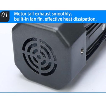 Speed Electric Gear Motor, 110V 40W 15K High Torque Single-Phase Electric Variable Speed Adjustable Controller Governor Geared Motor 90 RPM/min with Speed Controller Reduction Ratio: 1:15