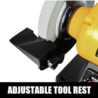 Woodskil 6" 2.5A Variable Speed Bench Grinder for Sharpening,2000–3400 RPM - size: 6" variable speed grinder