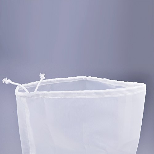 75 Micron Nylon Straining Bag Fine Mesh Food Strainer Filter Bags for Nut Milk, Green Juice, Cold Brew, Home Brewing (12.6" x 8.66") - size: 12.6" x 8.66"