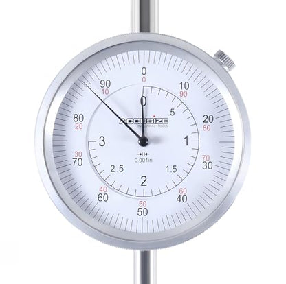 Accusize AGD 2 Dial Indicator, 0-3in x 0.001in, P900-S104 - size: 0-3" x 0.001"