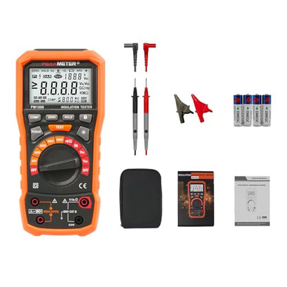 Megohmmeter, Insulation Resistance Tester, 50V-1000V Up to 100GΩ