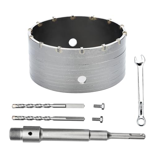 5.9 inch / 150mm Concrete Hole Saw with SDS Plus Shank Rod - style: 150mm ( 5.9 inch )