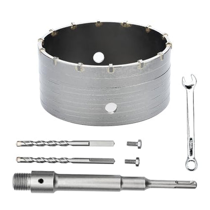 5.9 inch / 150mm Concrete Hole Saw with SDS Plus Shank Rod - style: 150mm ( 5.9 inch )