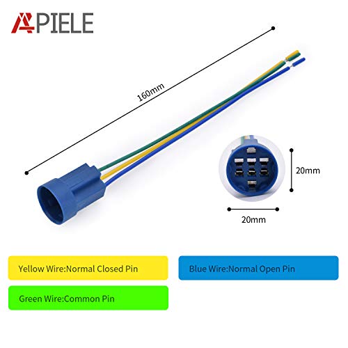 APIELE 22mm Metal Emergency Stop Push Button Switch Latching 12V-250V Stainless Steel 7/8" Mounting Hole B Type - size: 22mm (7/8"), style: B Type
