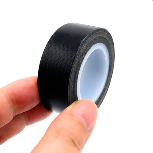 1Roll Heat Resistant Tape, High Temperature Heat Transfer Tape, PTFE Tape,Film Adhesive Tape, 20mm / 4/5" Width, 10m / 33ft Length, Black 0.8" / 2cm Width - size: 20mm