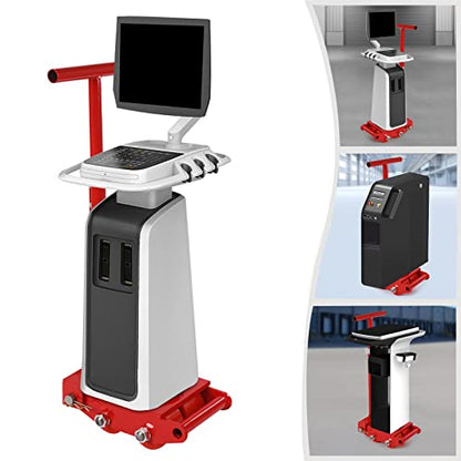 Machinery Mover, 6 Ton 360° Rotation Heavy Duty Dolly Skate Roller Trolley Cargo Moving Tool 4 Rollers with Handle