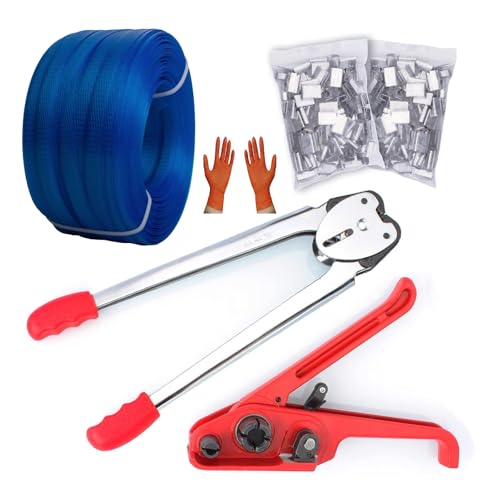 Packaging Banding Strapping Kit, Pallet Poly Strapping Kit - color: Blue