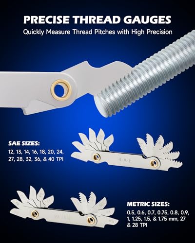 OMT 87pc Tap and Die Set, Titanium-Plated SAE and Metric Threading Kit - color: Black, size: 87 pc Metric and SAE