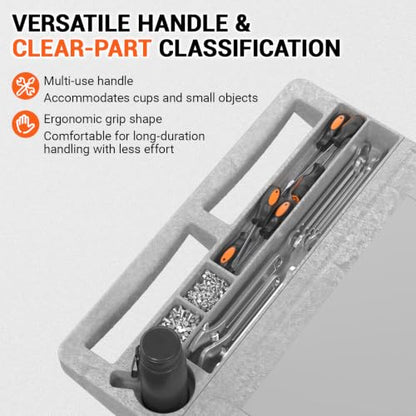 46 x 25 Inch Utility Rolling Storage Cart with Flat Top, Grey - color: Gray, size: Flat Top 46 × 25 Inch