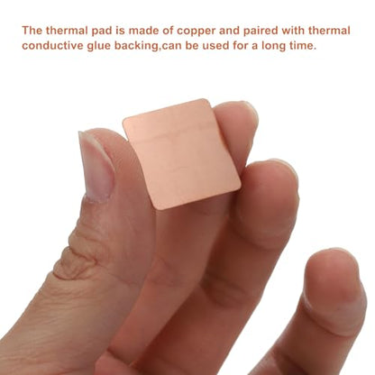 MECCANIXITY Heatsink Copper Pad Shim 20mm x 20mm x 0.3mm Thermal Conductive Heat Sink for Electronic Chip Cooling Pack of 6 - size: 20mm x 20mm x 0.3mm