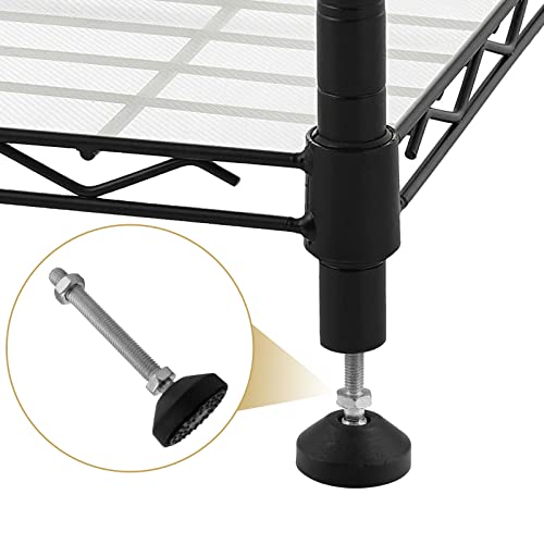 Bonsicoky M12 Metal Adjustable Leveling Feet, 5.1" x 1.9", 4 Pcs - size: M12,5.1" Height