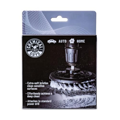 Chemical Guys, Light Duty Spinner Drill Brush Attachment, Multi-Surface - style: Light Duty