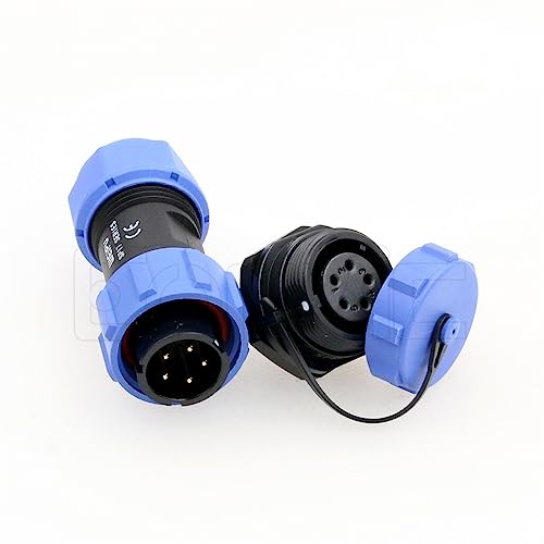 Weipu SP17 5 Pin Connector Waterproof IP68 Male Plug Female Socket Circular 6-10mm Cable Industrial Solar Electrical Connector - size: 5Pin 5A