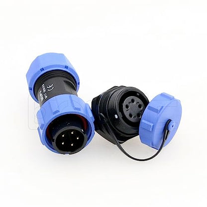 Weipu SP17 5 Pin Connector Waterproof IP68 Male Plug Female Socket Circular 6-10mm Cable Industrial Solar Electrical Connector - size: 5Pin 5A