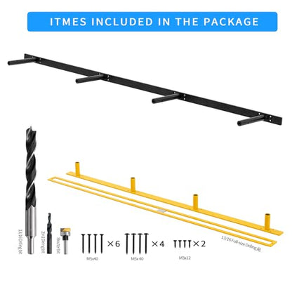 Floating Shelf Bracket ,Hidden Shelf Brackets (53 inch Premium kit) - size: 53 inch （outfit premium kit）