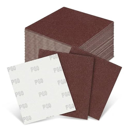 30PCS 1/4 Sheet Sandpaper for Palm Sander, 60/80/120 Grit Hook & Loop Sheet - size: 30PCS #60/80/120
