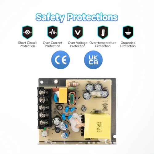 BTF-LIGHTING Power Supply DC5V 50W UL Recognized Component for LED Strip - size: 5V50W