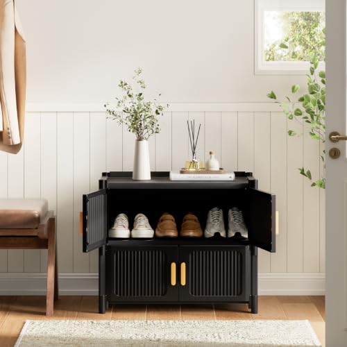3-Tier Shoe Cabinet, 12-Pair Storage for Entryway - size: 3-Tier