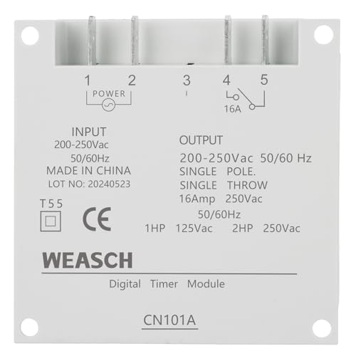 Timer Switch, AC 220V 16Amp, Programmable Timer Time Relay Switch - size: AC 220V