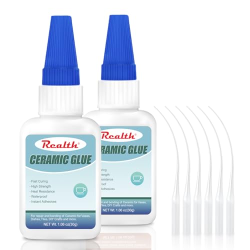 Waterproof Ceramic Glue 30g 2 Pack Instant Drying Heat-Resistant Waterproof - size: 60g, style: Ceramic Glue