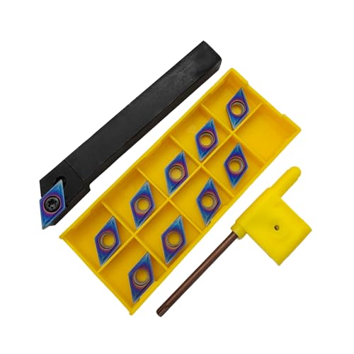 DCMT32.51Coated Carbide Inserts with DJCR1212H11 Lathe Turning Tool Holder - size: SDJCR1212H11+DCMT11T304