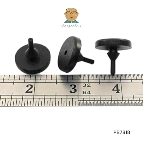 Round Rubber Pull-Through Bumper 7/8" Diameter for 1/8" Hole in 1/8" Thick Material (6)