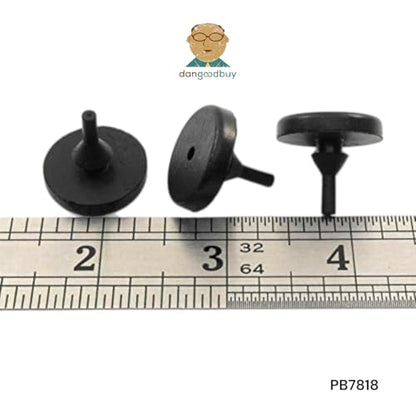 Round Rubber Pull-Through Bumper 7/8" Diameter for 1/8" Hole in 1/8" Thick Material (6)