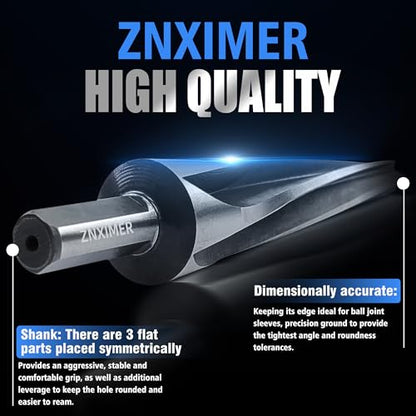 7 Degree Ball Joint Tapered Reamer Tie Rod for 1-1/2 inch Per Foot Tapered Ball Joint Reamer Made of 6542 High-Speed Tool Steel, Reamer Drill Bit Universal Reamer Tool Pipe Reamer - size: 7 Degree