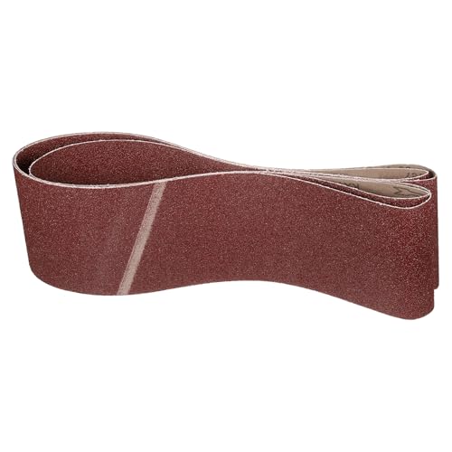 6 x 80 Inch Sanding Belts, 2 Pcs 36 Grit Belt Sander Paper - size: 6 x 80 Inch(36 Grit)
