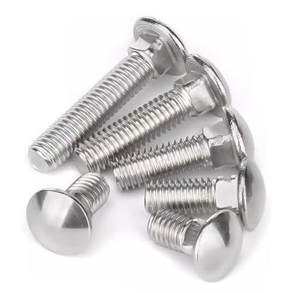 1/4-20 X 1 Carriage Bolts Screws, Stainless Steel 18-8 (304) Round Head Square Neck Carriage Bolts, Fully Threaded, Pack of 20 - size: 1/4-20 X 1"