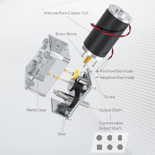 DC 24V Gear Motor 15RPM 50Kg.cm 8mm Single Shaft Self-Locking High Torque Speed Reduction Motor, Reversible Mini Turbine Geared Motor JSX505-31ZY - size: 24v 15rpm