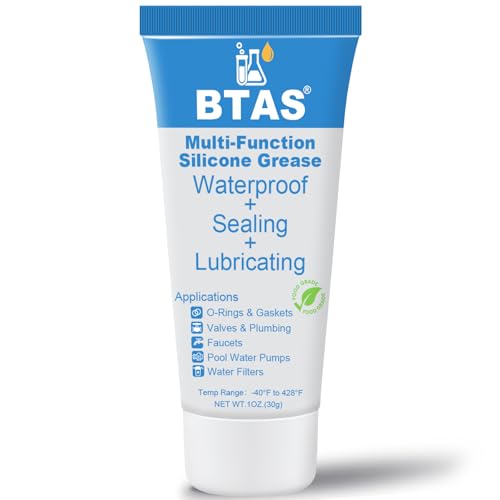 BTAS Silicone Grease for O Rings, Lube Plumbers Faucets Showers Gasket 1oz - size: O Ring Silicone Grease 1 oz