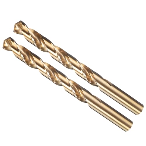 METALLIXITY Drill Bit (1/2") M35 5% Cobalt High-Speed Steel 135° 2Pcs - size: 1/2 in
