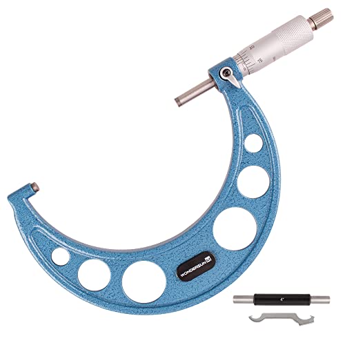 Outside Micrometer 4-5" Measuring Range,0.0001" Graduation for Machinists,Professional Precision Tool for Accurate Measurements - size: Outside Micrometer (4-5" Range)
