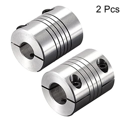 uxcell 2PCS Motor Shaft 10mm to 12mm Helical Beam Coupler Coupling 25mm Dia 30mm Length - size: 10mm to 12mm