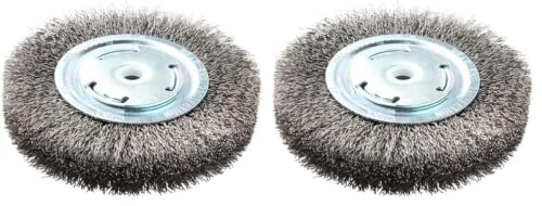 Lincoln Electric KH321 Crimped Wire Wheel Brush, 6000 RPM, 6" Diameter x 1" Face Width, 5/8" x 1/2" Arbor (Pack of 2) - size: 0.014-inches (Pack of 2)