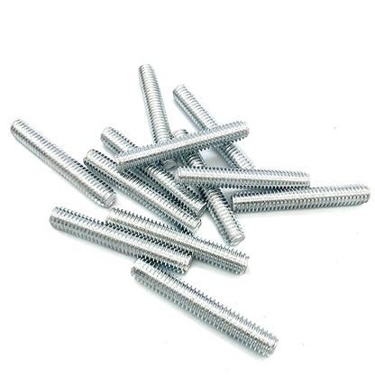 12pcs Silver Zinc Fully All Threaded Rod Carbon Steel Long Thread Screw 5/16x2 for Furniture Garden Railing Mounting Assembly Fastening Steel Frame Connection Full Thread Rod for Furniture - size: Silver-Zinc 5/16x2 Inch-12P