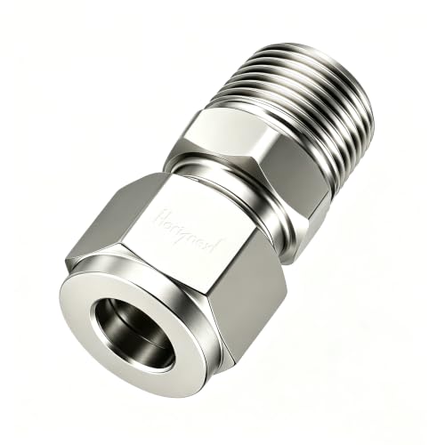 1/2 Compression Fitting, Stainless Steel 304 Tube Fittings, 1 Pc - size: NPT 1/2-1/2" O.D. 1 pc