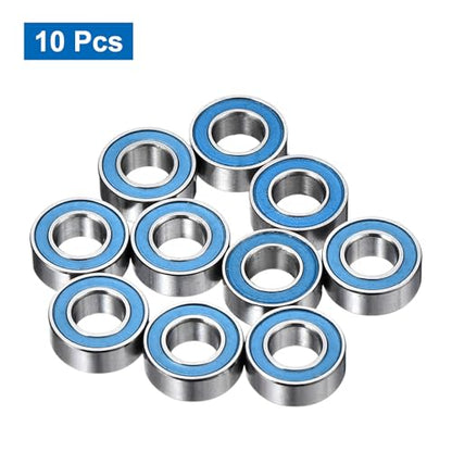uxcell 10 Pcs MR84-2RS Micro Bearings, 4x8x3mm Chrome Steel, ABEC7 - size: MR84-2RS