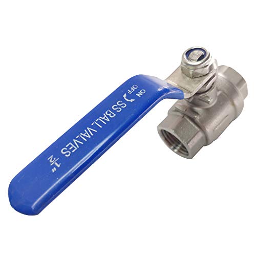 1/2" NPT Female Ball Valve 316 Stainless Steel Full Port Ball Valve WOG1000 US Stock - size: 1/2 inch