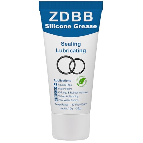 ZDBB Faucet O-Rings Grease Silicone Lubricant Pool Lube Tube for O Ring Rubber Washers Water Filter Pump Gaskets Cartridges Valves Pressure Plugs Seals,1 oz 1-Pack - color: Grease for O Rings, size: 1-Pack