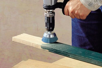wolfcraft Nylon Wire Cup Brush - Soft Polishing Wheel for Wood & Metal