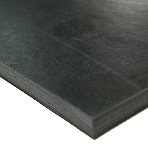 Nitrile Commercial Grade Rubber Sheet, Black, 60A, 0.031" x 36" x 48" - size: 48 x 36 x 0.031 in.