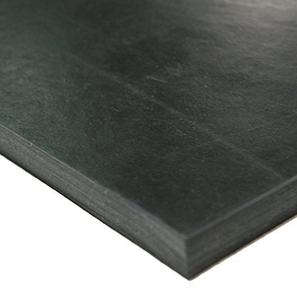 Nitrile Commercial Grade Rubber Sheet, Black, 60A, 0.031" x 36" x 48" - size: 48 x 36 x 0.031 in.