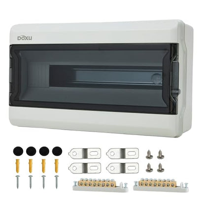 Circuit Breaker Box, IP66 Distribution Protection Box (AT-18 Way-H) - size: 18 - 15.8x9x4.7 INCH